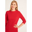 Quiosque Czerwona prosta sukienka z rękawem 3/4 4ID003601