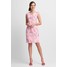 Quiosque Taliowana sukienka w różowe liście 4HH013510