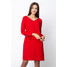 Quiosque Czerwona sukienka z rozcięciami przy rękawach 4GD003601
