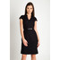 Quiosque Czarna sukienka z błyszczącym wzorem 4GH006299