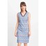 Quiosque Prosta błękitna sukienka ze wzorem 4HZ002853