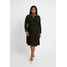 Dorothy Perkins Curve SPOT KEYHOLE DRESS Sukienka z dżerseju black DP621C0DI