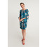 Quiosque Sukienka w morskim kolorze z szerokimi rękawami 4IE008953