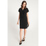 Quiosque Czarna prosta sukienka z cekinowym wzorem 4ID001299
