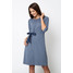 Quiosque Niebieska sukienka z kokardą u boku 4HC001802