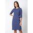 Quiosque Niebieska sukienka z ozdobnymi guzikami 4GP009801