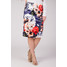 Quiosque Granatowa spódnica w kwiaty z satyny 7BG570916