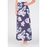 Quiosque Granatowa spódnica maxi w kwiaty 7CM010812
