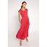 Quiosque Czerwona sukienka maxi tiulowa z krótkim rękawem 4IP003600