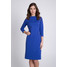 Quiosque Niebieska sukienka midi ze stójką 4EH006801