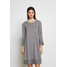 Repeat DRESS Sukienka dzianinowa grey melange R0021C008