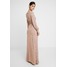 Maya Deluxe FLORAL EMBELLISHED MAXI DRESS WITH BISHOP SLEEVES Suknia balowa pale mauve M2Z21C054