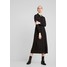Warehouse CARMEN CHECK MIDI UTILITY DRESS Sukienka koszulowa black WA221C0MF