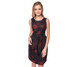 Quiosque Czarna sukienka w czerwone kwiaty 4AN813611