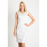 Quiosque Jasnoszara sukienka z białym wzorem 4GG002200