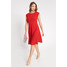 Quiosque Czerwona zwiewna sukienka z ozdobnym dekoltem 4IR012601