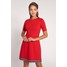 Quiosque Czerwona sukienka przed kolano z krótkim rękawem 4ID013601