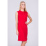 Quiosque Czerwona sukienka z ozdobną tasiemką przy dekolcie 4CZ825601