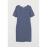 H&M MAMA Sukienka dla karmiącej 0509015003 Stalowoniebieski
