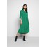 Marc O'Polo DRESS FEMININE SHAPE V-NECK WITH COLLARSTAND Sukienka letnia green MA321C0H7
