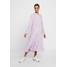 Monki FIONA DRESS Sukienka letnia lilac/white MOQ21C06B