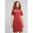 adidas Originals TEE DRESS Sukienka etui mystery red AD121C04K