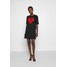 Love Moschino Sukienka z dżerseju black LO921C05E