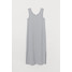 H&M Sukienka z dżerseju w prążki 0750468001 Jasnoszary melanż