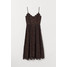 H&M Koronkowa sukienka 0608007002 Ciemnobrązowy