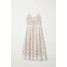H&M Koronkowa sukienka 0608007017 Biały