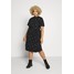 Dorothy Perkins Curve CURVE ITY MIDI DRESS Sukienka letnia black DP621C0E6