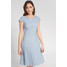 Quiosque Niebieska sukienka z plisowaniem u dołu 4JN001830