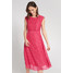 Quiosque Różowa rozkloszowana sukienka w groszki za kolana 4JV001544