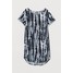 H&M Sukienka typu T-shirt 0401044005 Czarny/Wzór