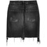 H&M Spódnica dżinsowa 0554640001 Czarny/Sprany
