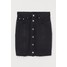 H&M Spódnica dżinsowa z guzikami 0821107001 Czarny