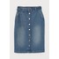H&M Dżinsowa spódnica z paskiem 0778517002 Niebieski denim