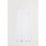 H&M Długa sukienka z koronką 0752486001 Biały