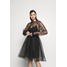Custommade VIRA DRESS Sukienka koktajlowa anthracite black CU721C026