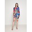 Jaded London MINI BODYCON DRESS WITH HEART BACK DETAIL Sukienka etui retro 80's collage print JL021C01U