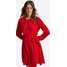Dorothy Perkins Sukienka 'RED PLEAT NECK FIT & FLARE' DPK0674001000005