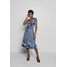Ivko DRESS INTARSIA PATTERN Sukienka dzianinowa china blue VK121C02A