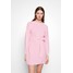 Glamorous DRESS WITH BELT Sukienka dzianinowa pale pink GL921C0K8