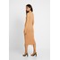 Missguided Tall SCOOP NECK EYELET DRESS Sukienka z dżerseju camel MIG21C05D