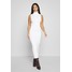 Missguided Petite ROLL NECK SLEEVELESS DRESS Sukienka dzianinowa white M0V21C07F