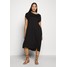 Even&Odd Curvy BASIC JERSEY DRESS Sukienka z dżerseju black EVB21C01Y