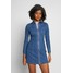 Noisy May NMLISA ZIP DRESS Sukienka jeansowa medium blue denim NM321C0CM-K11