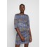 Dorothy Perkins HOUNDSTOOTH SHIFT Sukienka letnia blue DP521C294