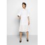 3.1 Phillip Lim MULTIMEDIA DRESS PLEATED Sukienka koszulowa white 31021C00D