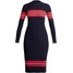 Superdry HALLIE BODYCON DRESS Sukienka letnia eclipse navy SU221C0G7